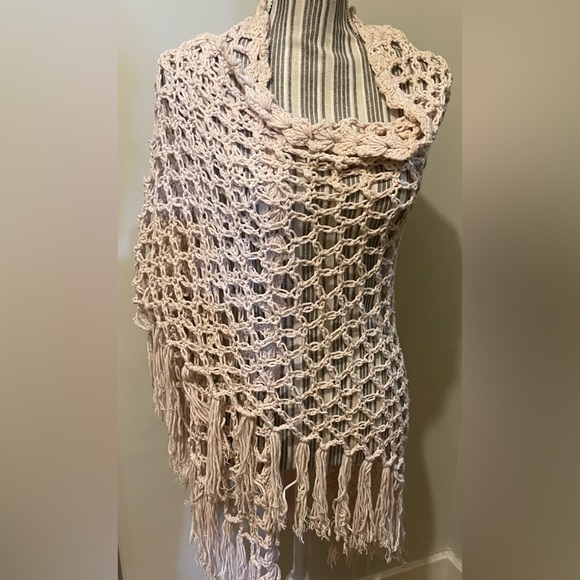 Banana Republic Cotton Crocheted Shawl, rare, vintage 90’s - Picture 1 of 2
